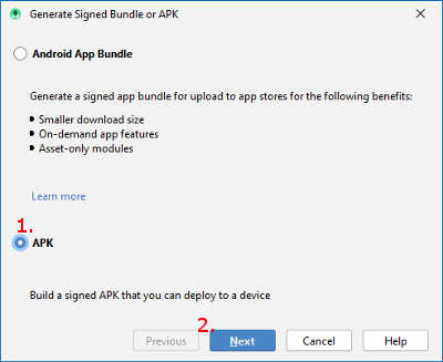 APK instead of bundle