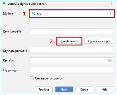Create key store