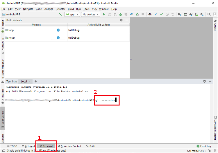 git - -version