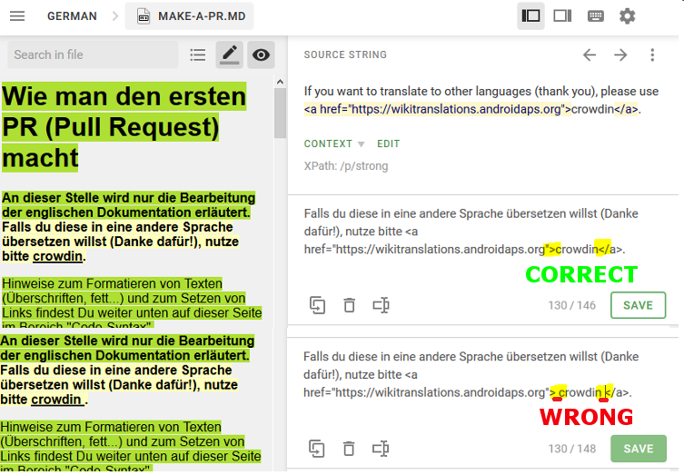 Crodwin - HTML tag without space character