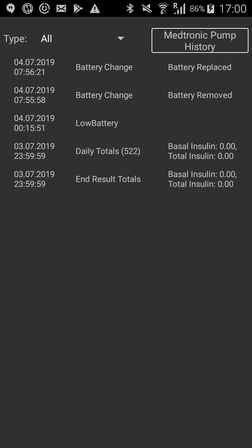 Pump History Dialog