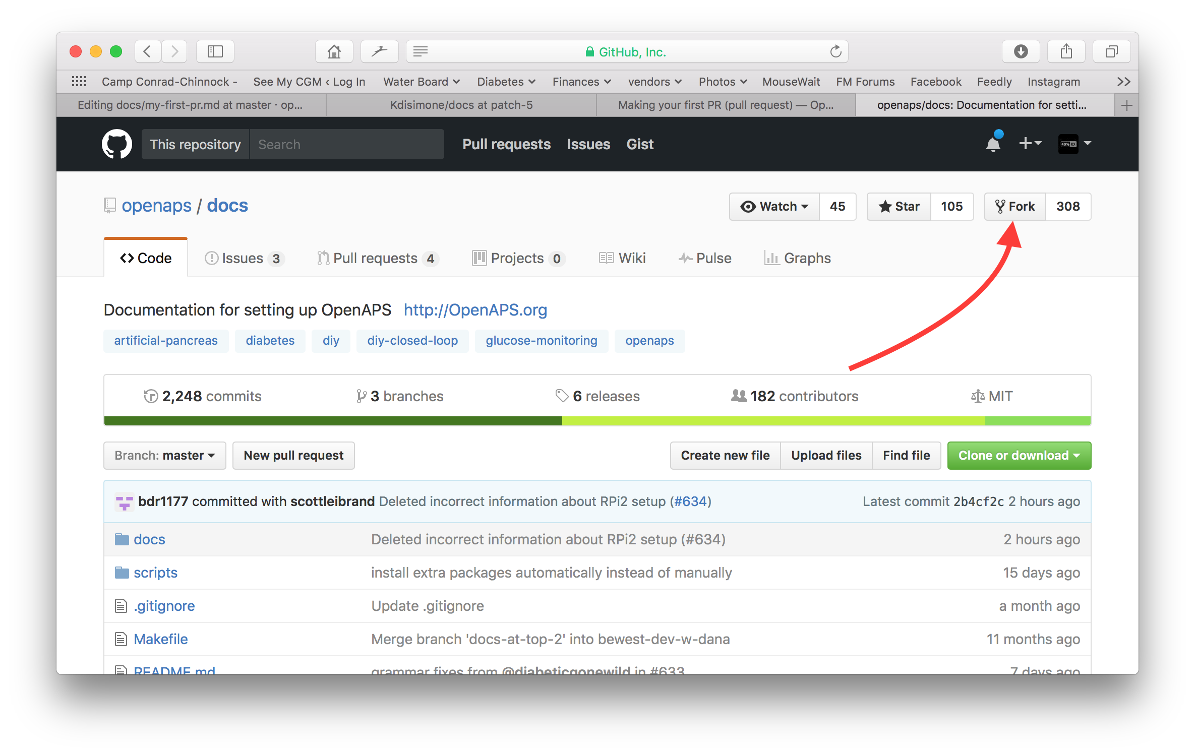 Fork repo