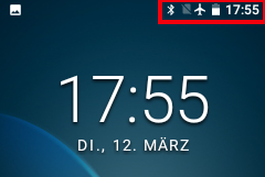Jelly Kopfzeile Homescreen