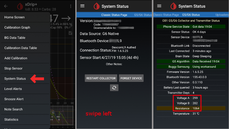 xDrip+ First Transmitter 4