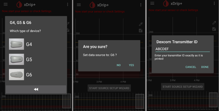 xDrip+ Dexcom zender 2